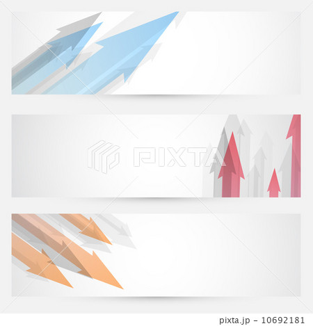 Arrow web banners set - headers collection 10692181