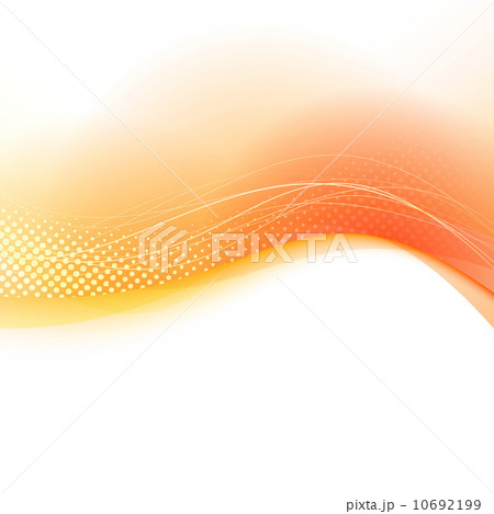 Bright orange transparent swoosh background 10692199