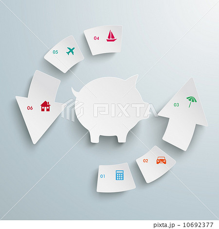 Success Arrow 6 Pieces Cycle House Piggy Bank PiAd Success Arrow 6 Pieces Cycle House Piggy Bank PiAd 10692377