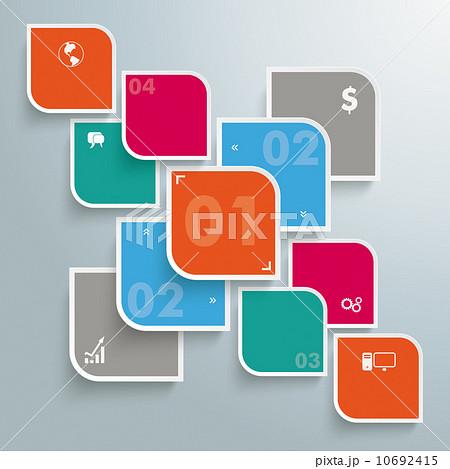 Round Colored Quadrates Template Big Infographic PiAd Round Colored Quadrates Template Big Infographic PiAd 10692415