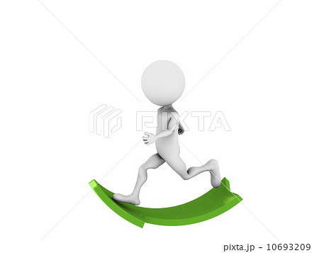 3d man on green arrow 10693209