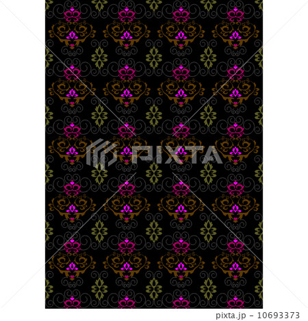 Motley seamless background with floral ornament Motley seamless background with floral ornament 10693373