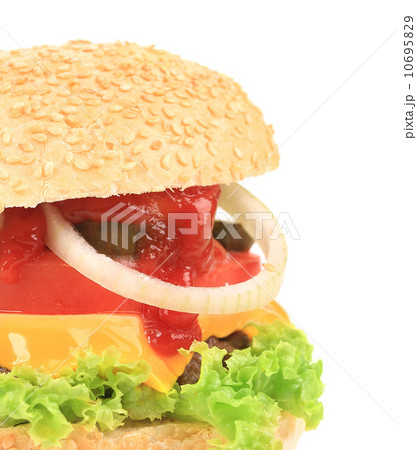 big hamburger close up 10695829