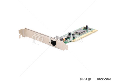 Network Card close up. 10695968