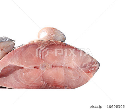 Composition of carp and seabass fresh steaks. Composition of carp and seabass fresh steaks. 10696306