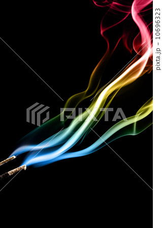 Colorful smoke clouds close up. 10696323