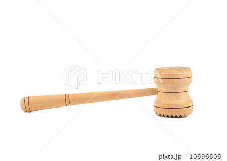 Wooden meat mallet. Wooden meat mallet. 10696606