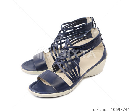 Wicker black leather sandals. 10697744