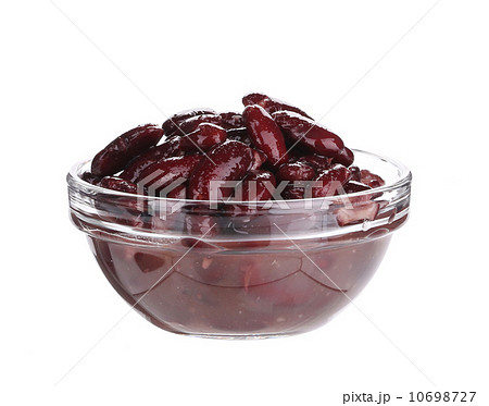 Red bean in glass dish. 10698727