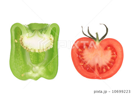 Tomato with pepper. Tomato with pepper. 10699223