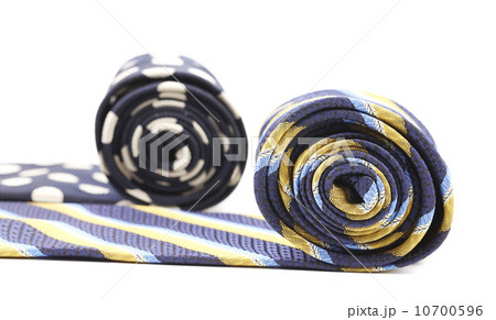 Close-up of rolled up neckties. Close-up of rolled up neckties. 10700596