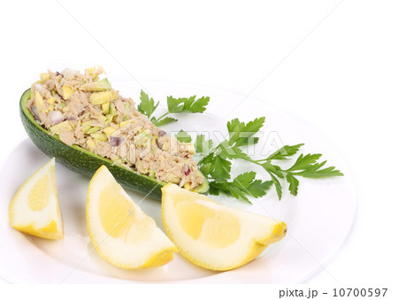 Avocado salad and tuna. Avocado salad and tuna. 10700597