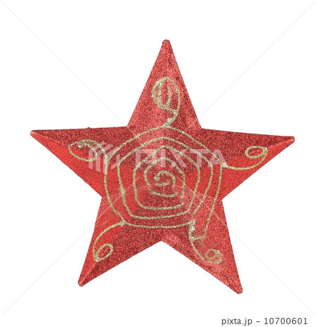 Red star christmas decoration. Red star christmas decoration. 10700601
