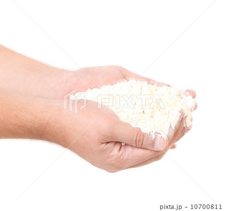 Flour on hands 10700811