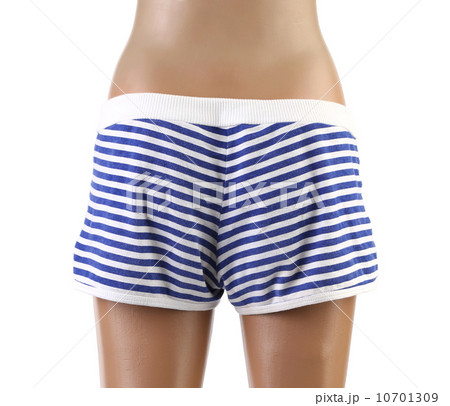 Woman's beach shorts on mannequin. 10701309