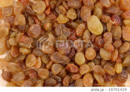 Close up of golden raisins. Close up of golden raisins. 10701429