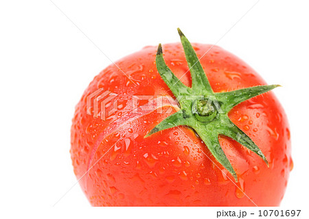 Tomato with drops. Tomato with drops. 10701697