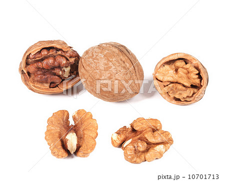 Close up of walnuts bunch. 10701713
