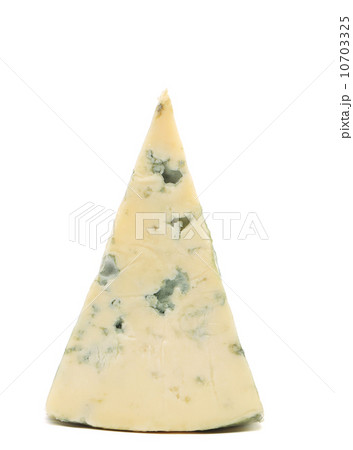 Slice of dor blue cheese. 10703325