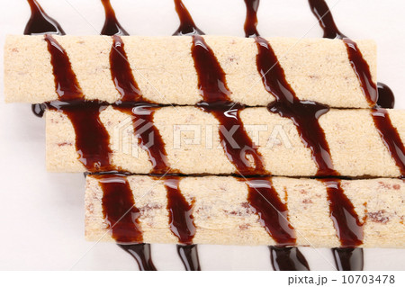 Cookies with caramel lines. Cookies with caramel lines. 10703478