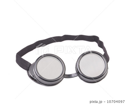 Closeup of welding glasses. 10704097
