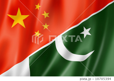 China and Pakistan flag China and Pakistan flag 10705394
