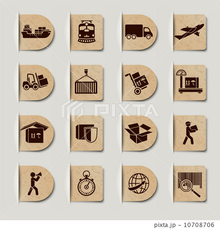 Logistic Services Labels Set 10708706