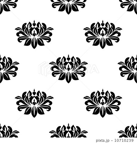 Dainty floral damask style fabric pattern 10710239