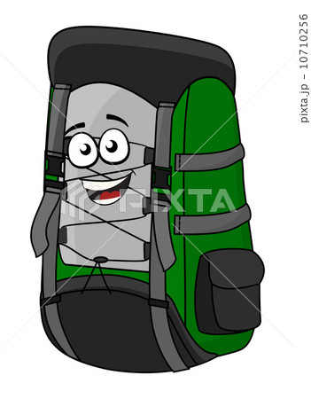 Green cartoon rucksack or backpack Green cartoon rucksack or backpack 10710256