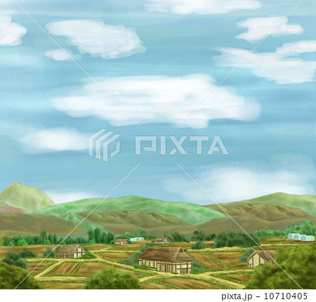 故郷のイラスト素材