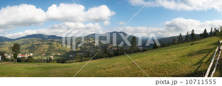 Mountain village panorama Mountain village panorama 10711555