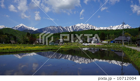 水鏡の鹿島槍ヶ岳と爺ヶ岳 水鏡の鹿島槍ヶ岳と爺ヶ岳 10712004