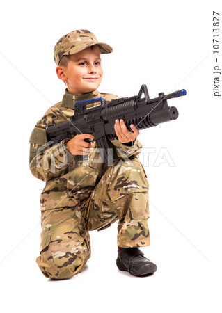 Young soldier with rifle Young soldier with rifle 10713827