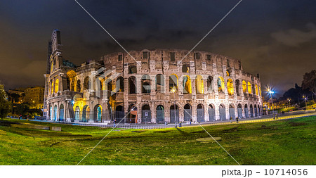 Colosseum at night in Rome, Italy 10714056