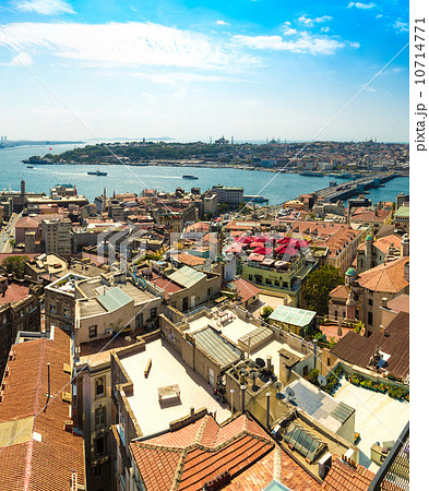 Istanbul panoramic view from Galata tower. Turkey Istanbul panoramic view from Galata tower. Turkey 10714771