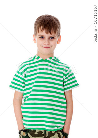 Cute boy smilling isolated 10715167