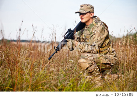 Soldier with a rifle Soldier with a rifle 10715389