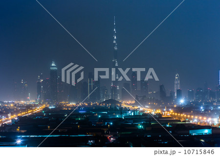 Dubai panorama and Burj Khalifa is currently the tallest buildin Dubai panorama and Burj Khalifa is currently the tallest buildin 10715846