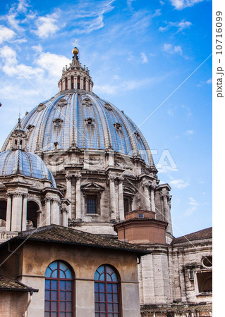 St. Peter's Basilica in Vatican City in Rome, Italy. St. Peter's Basilica in Vatican City in Rome, Italy. 10716099