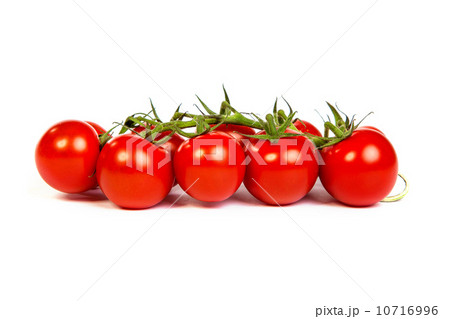 Juicy organic Cherry tomatoes isolated 10716996