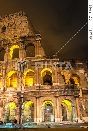 Colosseum at night in Rome, Italy 10717944