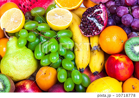 Huge group of fresh fruits 10718778