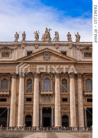 St. Peter's Basilica in Vatican City in Rome, Italy. St. Peter's Basilica in Vatican City in Rome, Italy. 10719692
