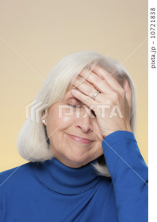 Studio shot of surprised senior woman Studio shot of surprised senior woman 10721838