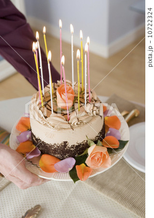 Close up of decorated cake 10722324