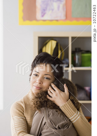 Teacher comforting girl (6-7) Teacher comforting girl (6-7) 10722463