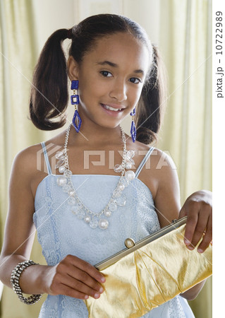 Portrait of girl (10-11) in elegant clothes Portrait of girl (10-11) in elegant clothes 10722989