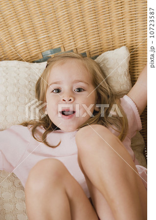 Portrait of playful girl 10723587