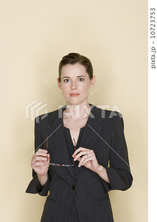 Portrait of cheerful mid adult woman 10723753
