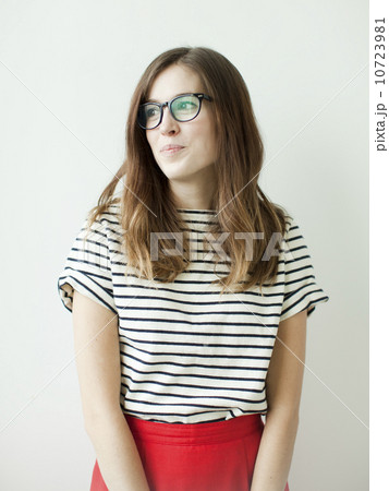 Studio shot of young woman 10723981